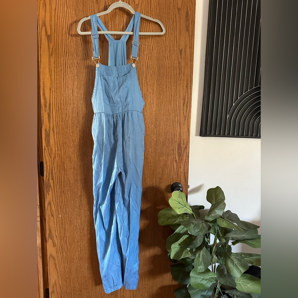 Roly Poly blue lightweight pocketed overall jumpsuit size M